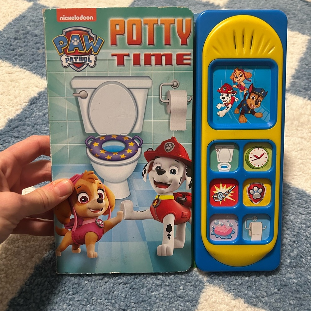 Nickelodeon Paw Patrol Potty Time Sound Book - Blue and Red